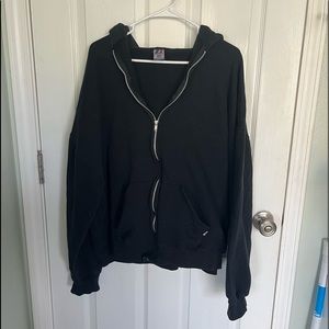 Black zip up